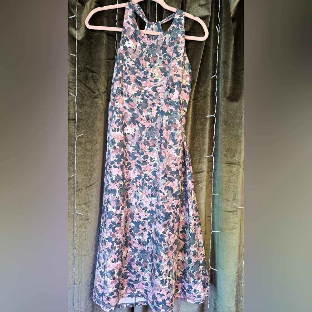 Prana Sundress - M - Floral print - Pink, Green, White